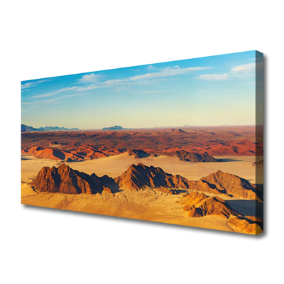 Print op doek Desert landschap van de hemel