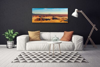 Print op doek Desert landschap van de hemel