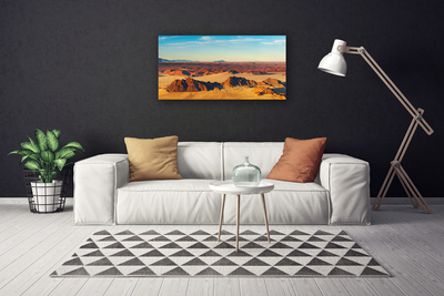 Print op doek Desert landschap van de hemel