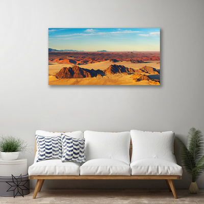 Print op doek Desert landschap van de hemel