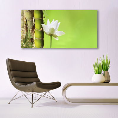 Print op doek Bamboo stengelplant nature