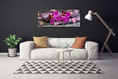 Print op doek Wood natuur plant bloemen