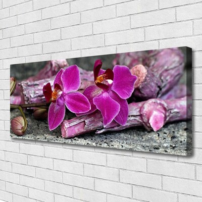 Print op doek Wood natuur plant bloemen