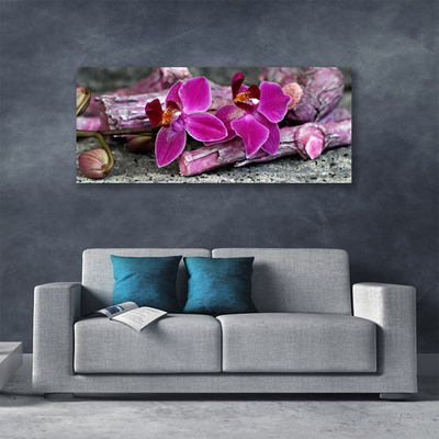 Print op doek Wood natuur plant bloemen