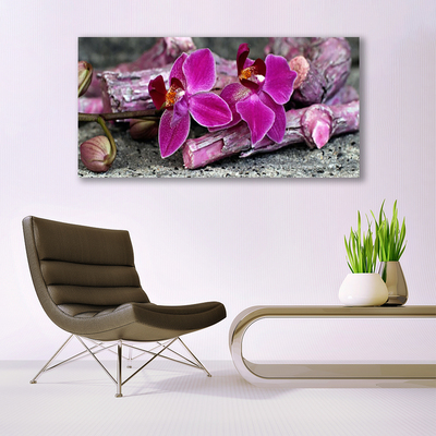 Print op doek Wood natuur plant bloemen