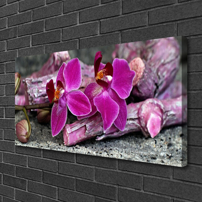 Print op doek Wood natuur plant bloemen