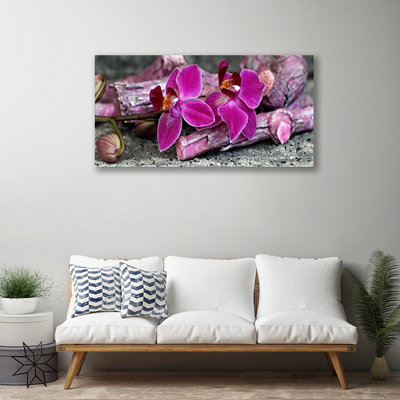 Print op doek Wood natuur plant bloemen