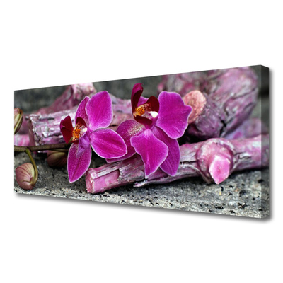 Print op doek Wood natuur plant bloemen