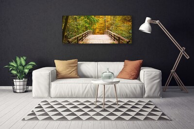 Print op doek Forest bridge architectuur