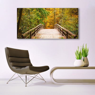 Print op doek Forest bridge architectuur