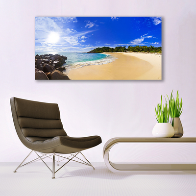 Print op doek Sun sea beach landschap
