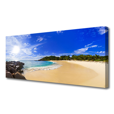 Print op doek Sun sea beach landschap