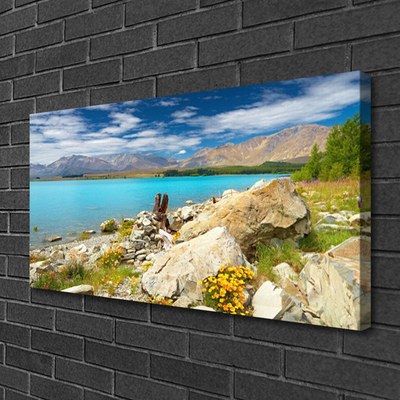 Canvas doek foto Sea rock landscape
