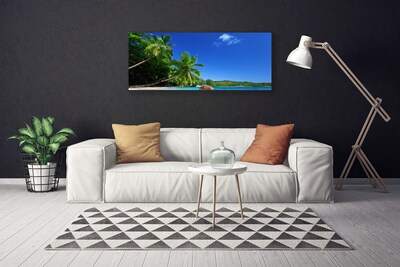 Canvas doek foto Palmbomen strandlandschappen