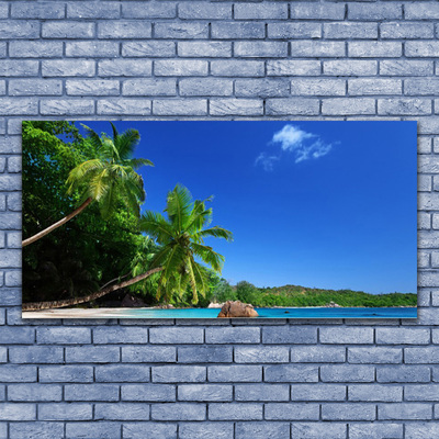 Canvas doek foto Palmbomen strandlandschappen