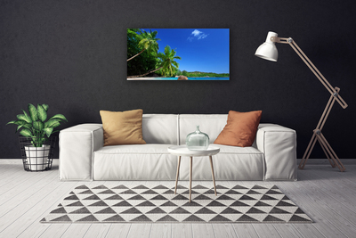 Canvas doek foto Palmbomen strandlandschappen