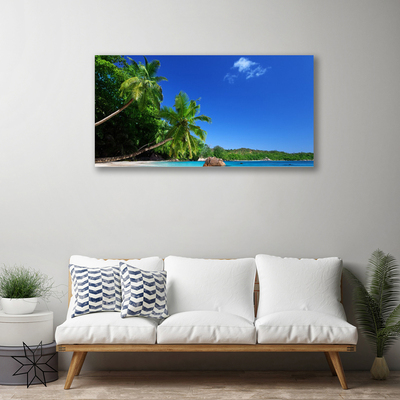 Canvas doek foto Palmbomen strandlandschappen