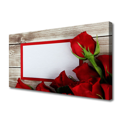 Canvas doek foto Rozen bloemen plant