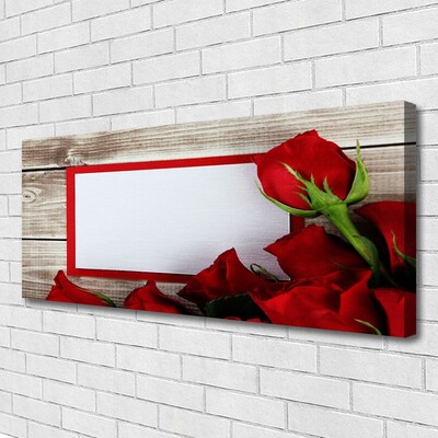 Canvas doek foto Rozen bloemen plant