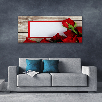 Canvas doek foto Rozen bloemen plant