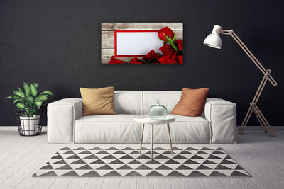 Canvas doek foto Rozen bloemen plant