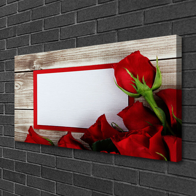 Canvas doek foto Rozen bloemen plant