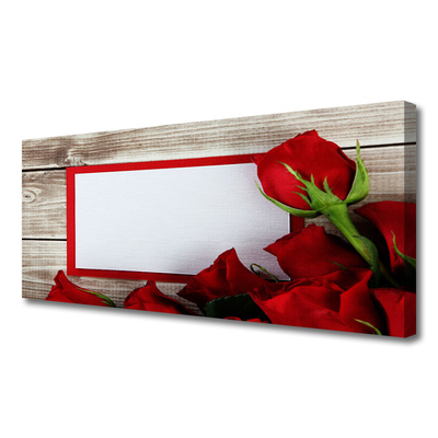 Canvas doek foto Rozen bloemen plant