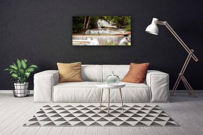 Canvas doek foto Boswaterval nature