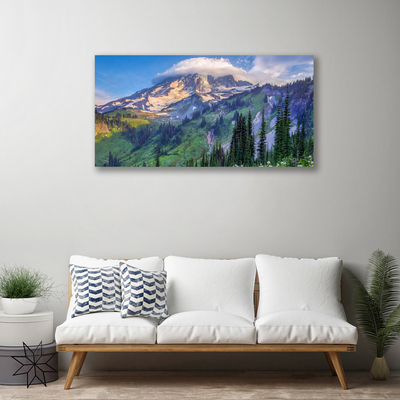 Canvas doek foto Bos landschap mountain nature