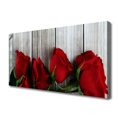 Canvas doek foto Rozen bloemen plant