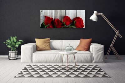 Canvas doek foto Rozen bloemen plant