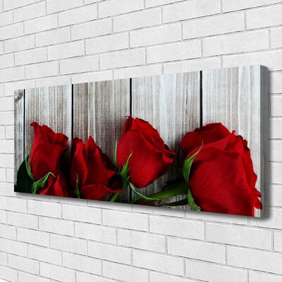 Canvas doek foto Rozen bloemen plant