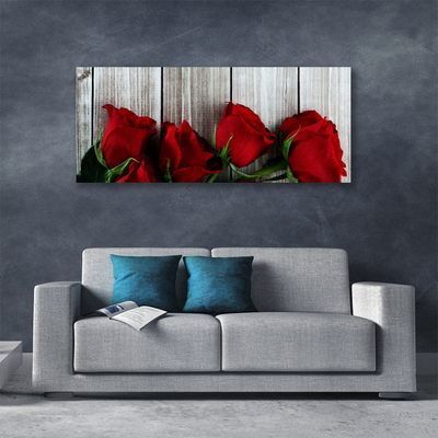 Canvas doek foto Rozen bloemen plant