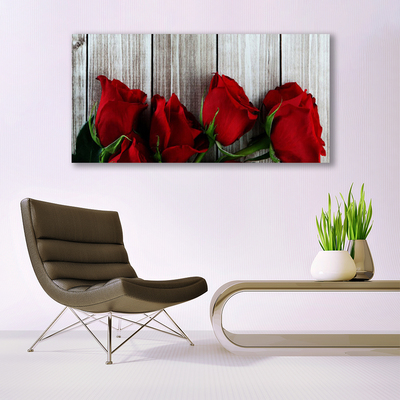 Canvas doek foto Rozen bloemen plant