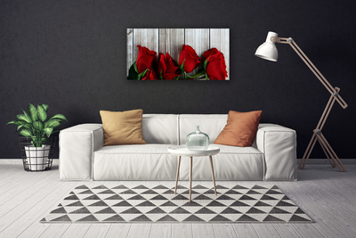 Canvas doek foto Rozen bloemen plant