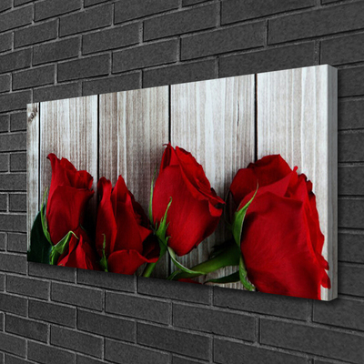 Canvas doek foto Rozen bloemen plant