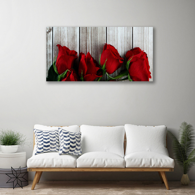 Canvas doek foto Rozen bloemen plant