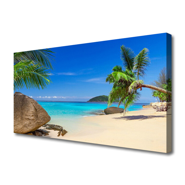 Canvas doek foto Strand zee landschap