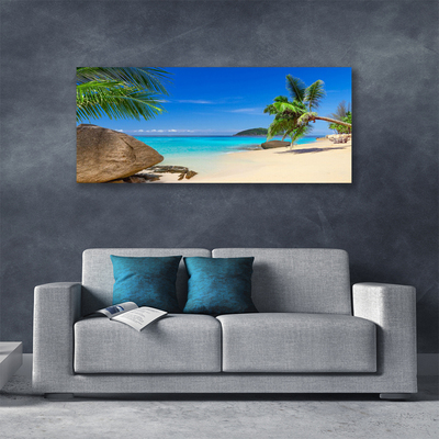 Canvas doek foto Strand zee landschap