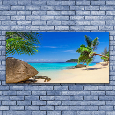 Canvas doek foto Strand zee landschap