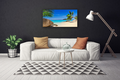 Canvas doek foto Strand zee landschap