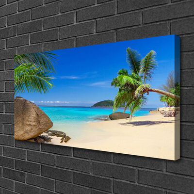 Canvas doek foto Strand zee landschap