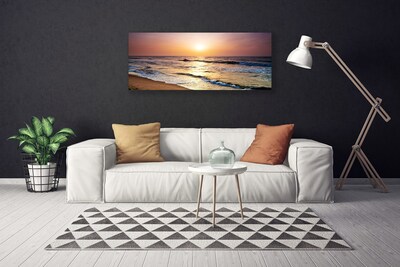 Canvas doek foto Sea beach sun landschap