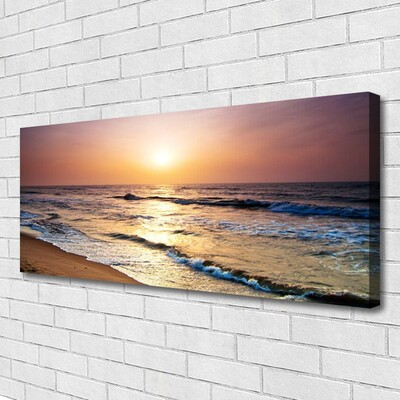 Canvas doek foto Sea beach sun landschap