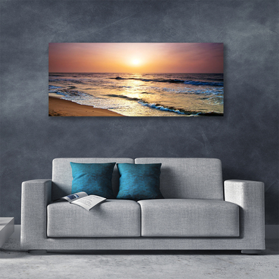 Canvas doek foto Sea beach sun landschap