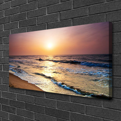 Canvas doek foto Sea beach sun landschap