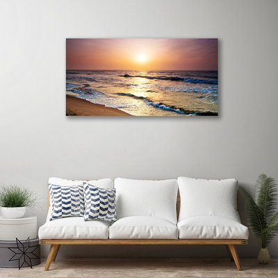 Canvas doek foto Sea beach sun landschap