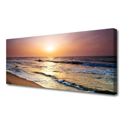 Canvas doek foto Sea beach sun landschap