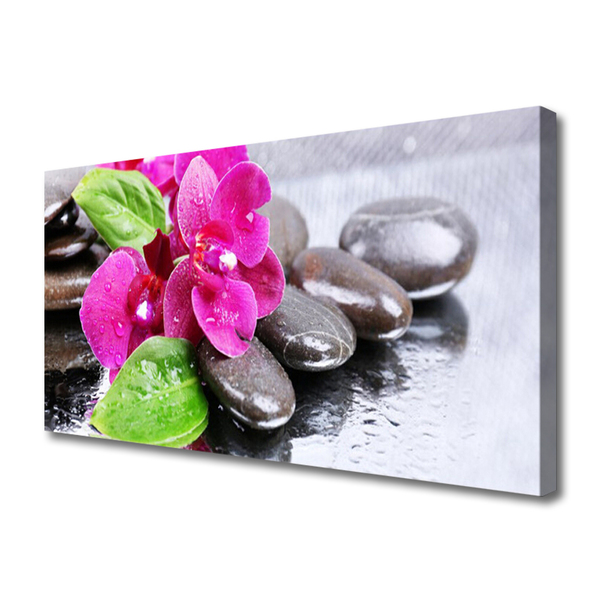 Canvas doek foto Flower orchideeinstallatie