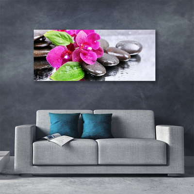 Canvas doek foto Flower orchideeinstallatie